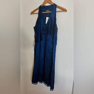 NWT Anne Taylor Dress, Blue, silk. Size 10